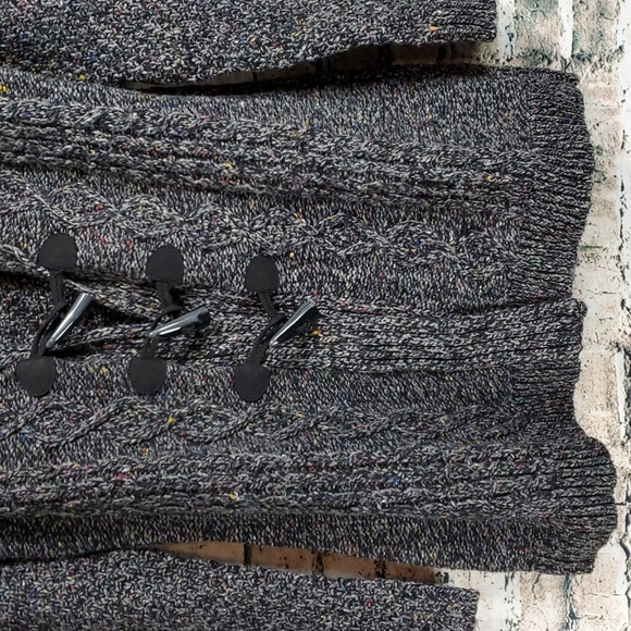 5/$30 🎀 Merona | Gray Marled Knit Wool Blend Chunky Cardigan Sweater Jacket - Picture 4 of 10